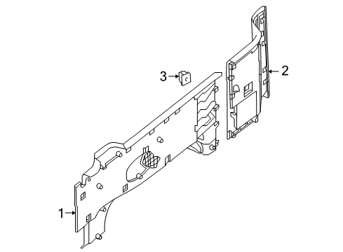 2020 Nissan NV Interior Trim - Side Panel Diagram 4