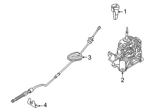 2021 Nissan Sentra Gear Shift Control - AT Diagram