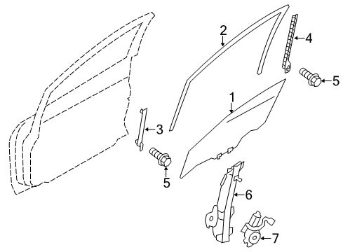 2022 Nissan Leaf Front Door Diagram 1