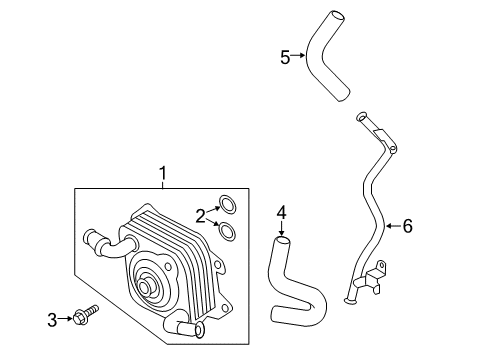 2021 Nissan NV 3500 Oil Cooler Diagram 1