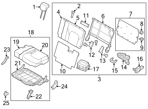 Harness-Power Seat,LH Diagram for 89071-6JL2A