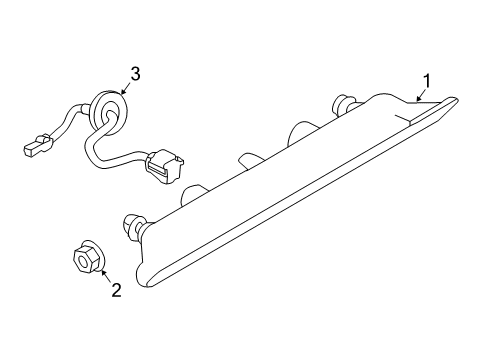 2021 Nissan Murano High Mount Lamps Diagram