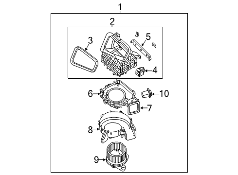 2020 Nissan NV Blower Motor & Fan Diagram