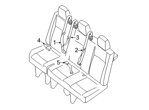 2021 Nissan NV 3500 Seat Belt Diagram 3