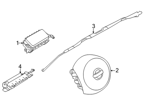 2020 Nissan Versa Air Bag Components Diagram 1