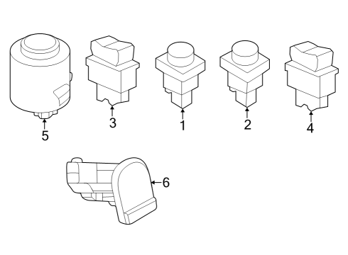 2023 Nissan Z SWITCH ASSY-HEAT SEAT Diagram for 25500-5TT1A