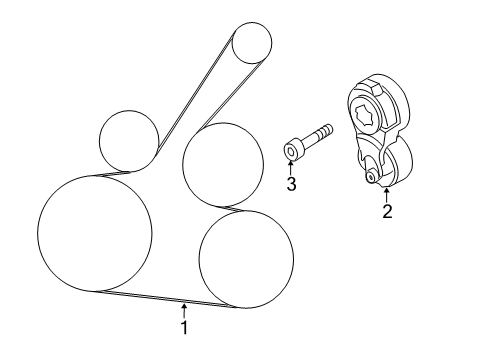 2021 Nissan NV Belts & Pulleys Diagram