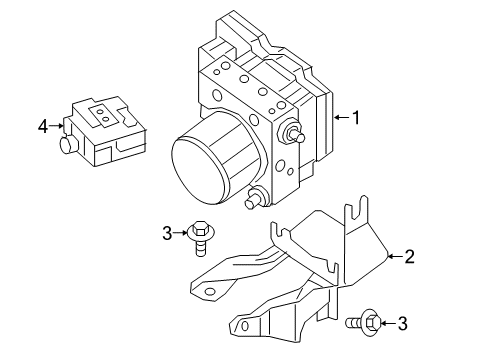 2020 Nissan Maxima ABS Components Diagram