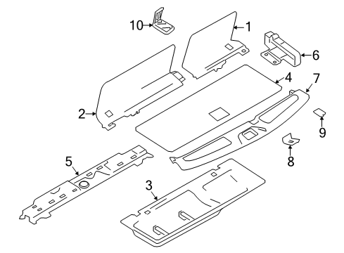 2020 Nissan Armada Interior Trim - Rear Body Diagram