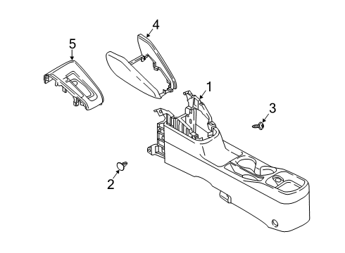 2020 Nissan Kicks Center Console Diagram