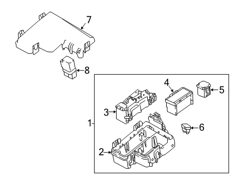 2021 Nissan Rogue Sport Fuse & Relay Diagram 1