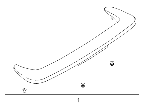 Rear Spoiler CS2 NUTMEG Diagram for 999J1-UJCS2