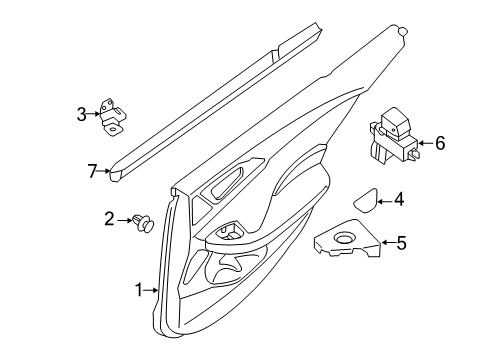 2020 Nissan Maxima Rear Door Diagram 2