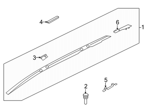 2021 Nissan Rogue Roof Rack Diagram 2