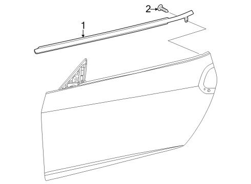 2024 Nissan Z Exterior Trim - Door Diagram