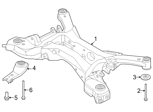 2023 Nissan ARIYA Suspension Mounting - Rear Diagram 2