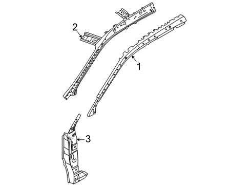 2021 Nissan Rogue Hinge Pillar Diagram 2