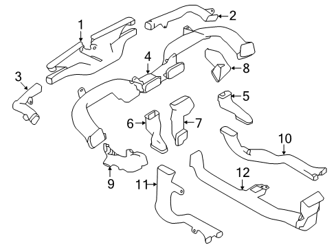 2021 Nissan Rogue Sport Ducts Diagram