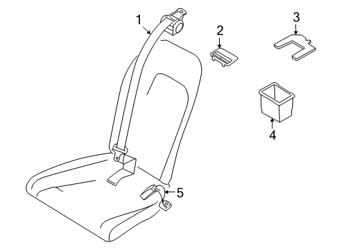 2021 Nissan GT-R Seat Belt Diagram 2