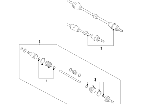 2020 Nissan Versa Axle Shafts & Joints, Drive Axles Diagram