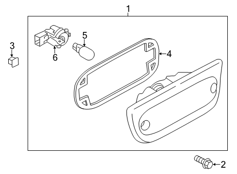 2020 Nissan NV High Mount Lamps Diagram