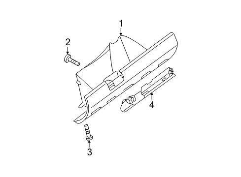 2021 Nissan Frontier Glove Box Diagram