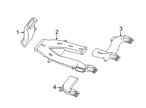 2020 Nissan Pathfinder Ducts Diagram 1