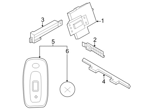 2023 Nissan ARIYA Keyless Entry Components Diagram