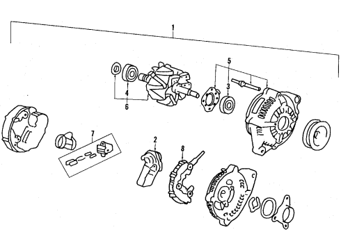 2023 Nissan Z MOTOR & FAN ASSY-W/SHROUD Diagram for 21481-6GP0A