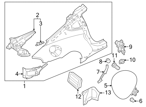 2023 Nissan Z Fuel Door Diagram