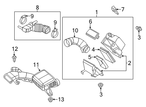 2020 Nissan NV Filters Diagram 1