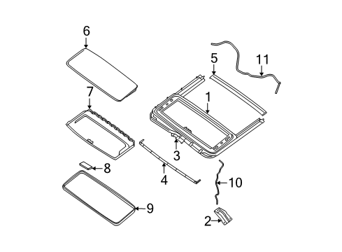 2021 Nissan Frontier Sunroof Diagram