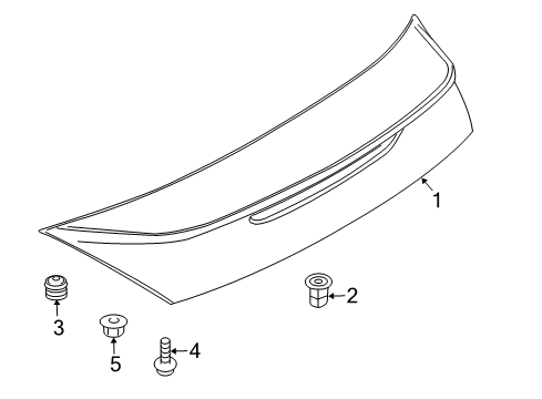 2020 Nissan 370Z Rear Spoiler Diagram 1