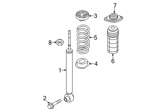 2020 Nissan Pathfinder Shocks & Components - Rear Diagram 2