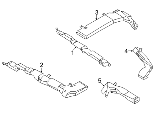 2023 Nissan Pathfinder Ducts Diagram 2