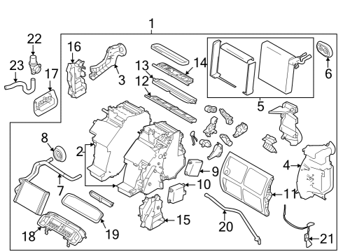 2023 Nissan Z AMPLIFIER-CONTROL,AIR CONDITIONER Diagram for 27760-6GP0A