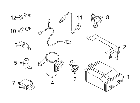 2020 Nissan NV Emission Components Diagram