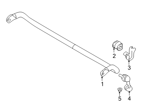 2022 Nissan Altima Rear Suspension, Lower Control Arm, Upper Control Arm, Stabilizer Bar, Suspension Components Diagram 2