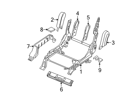 2021 Nissan Frontier Tracks & Components Diagram 4