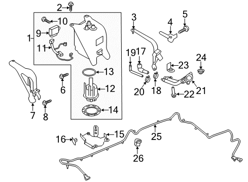 2020 Nissan Rogue VALVE ASSY-CONTROL Diagram for 14935-JF02C