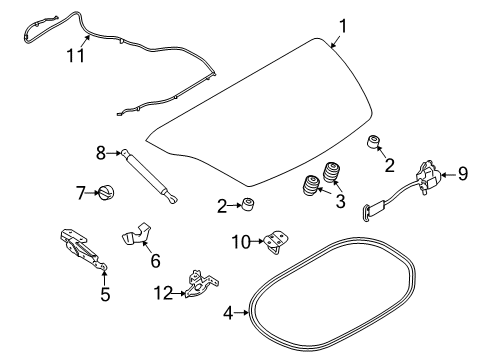 2020 Nissan 370Z Trunk Diagram 3