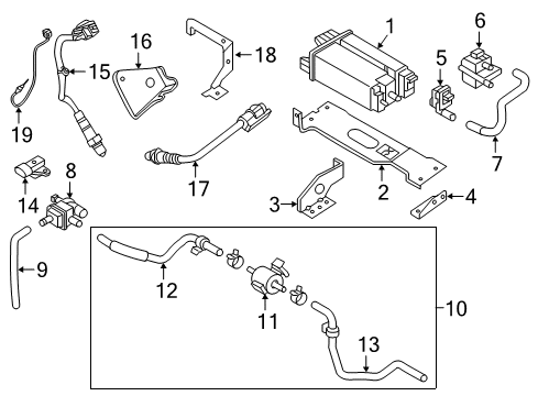 Heated Oxygen Sensor, Rear Diagram for 226A0-5CA0A