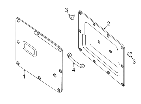 2020 Nissan NV Interior Trim - Back Door Diagram 2