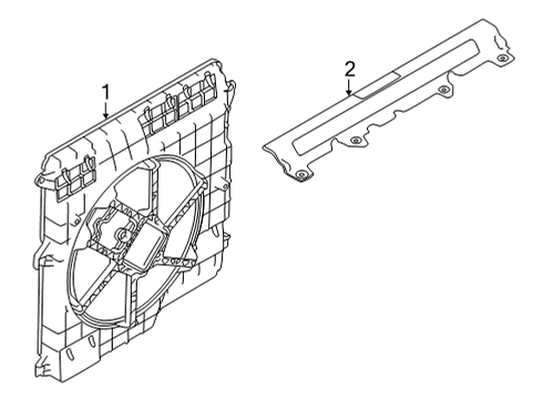 2022 Nissan Frontier Cooling System, Radiator, Water Pump, Cooling Fan Diagram