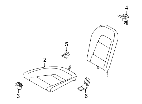 2021 Nissan GT-R Rear Seat Components Diagram