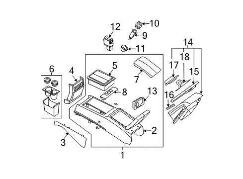 Pin-Glove Box Diagram for 68551-EQ00A