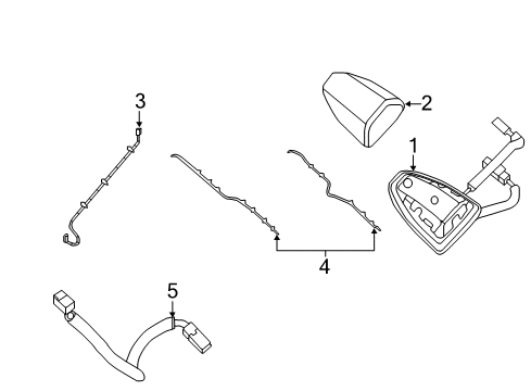 2020 Nissan NV Antenna & Radio Diagram 1