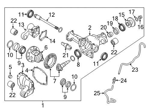 2021 Nissan Titan Carrier & Front Axles Diagram 2