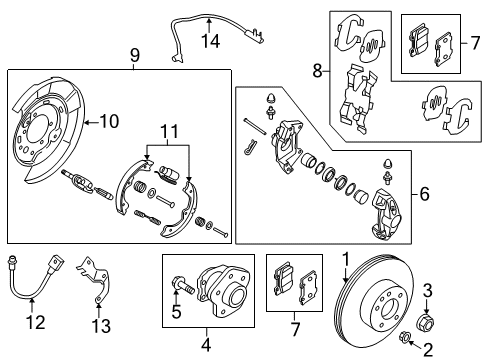 Pad Kit-Disc Brake,Front Diagram for D1060-6HH0B