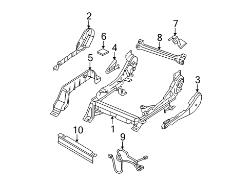 2020 Nissan Frontier Tracks & Components Diagram 3